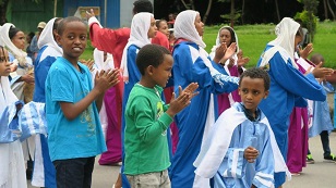 Fronleichnam in Addis Abeba